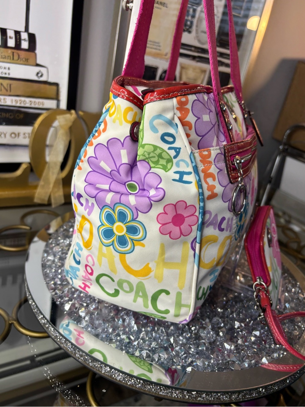 Coach 2010 y2k poppy Daisy Graffiti Floral set EUC - Picture 6 of 16